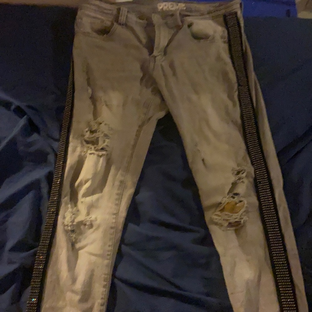 Rhinestone preme skinny jeans